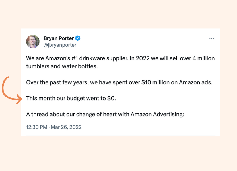 Amazon sponsored ads Simple Modern Example